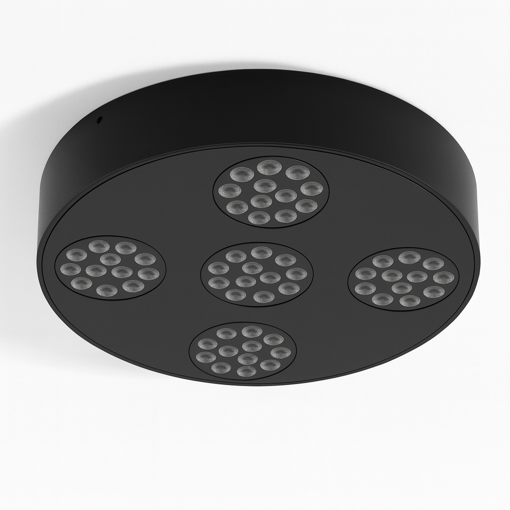Lámpara Superficie 30w 4100K DOTS BY-X103 Negra Ultrafina 300x39mm 100-245v 60hz Negro Plano 36º (2)