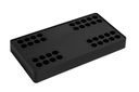 Lámpara Superficie 60w 4100K DOTS BY-X105-4 Negro Ultrafina 368x158x39mm Plano 24º 100-245v 60hz IP-20 (2)