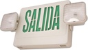 Lampara de Emergencia SM120 LED 2x3w Combo Salida Verde 9.6v 85-265V 3.7 Batería (2)