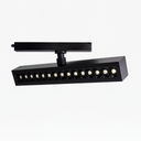 Foco Magnético de Riel 12 w 3000k 220 mm Basculante Recesada LED 24º, 48v DC (2)