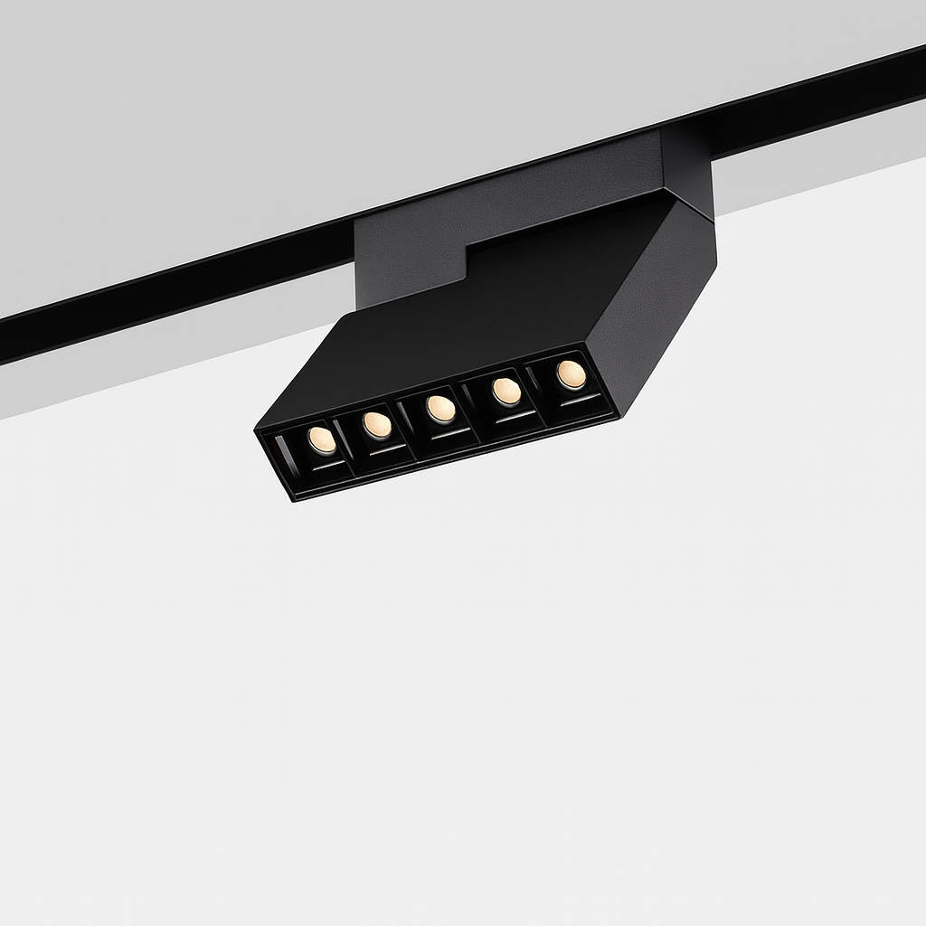 Lampara Magnética de Riel 10W 3000K 1620 mm 48DC Recesada Basculante SMART Magnético 700 LM CR (2)