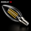 Bombillo 4w 2700k E-12 Vintage CLEAR vela B70102 C-35 400LM 110V-130V ROOMLUX (2)