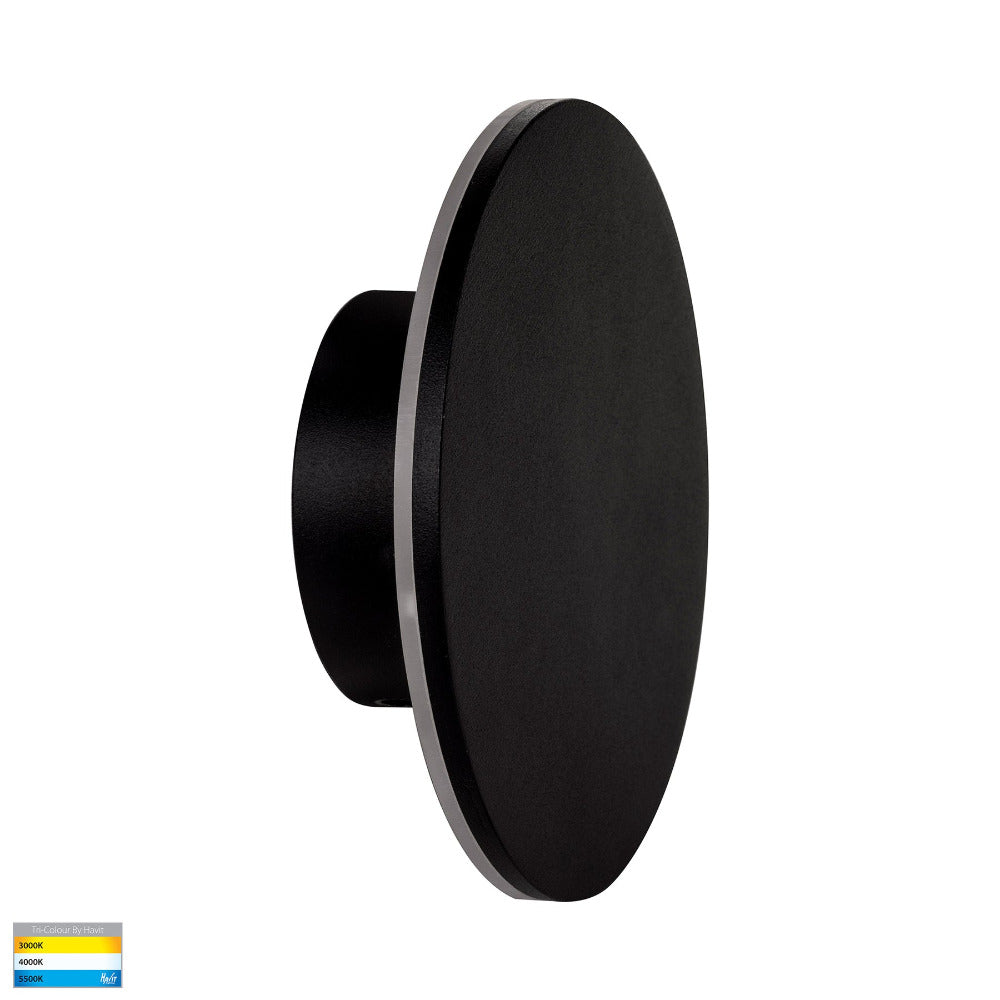 Aplique 6W 3000K LBD4450-6w Pared LED Negro 130 mm 100-240V IP-65 Redondo (2)