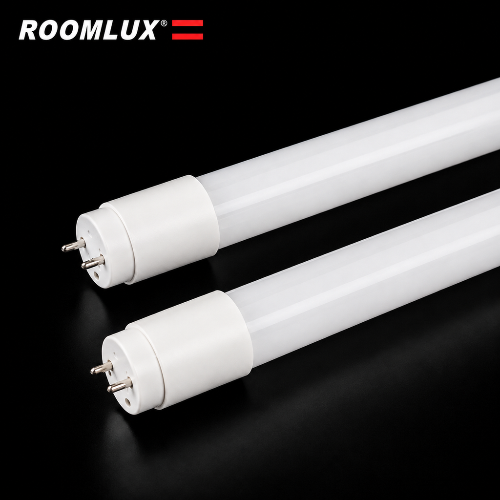 Tubo LED 18w 6500K FROST G-13 B25515 90-277V 1800 LM VIDRIO 100 lm/w ROOMLUX (2)