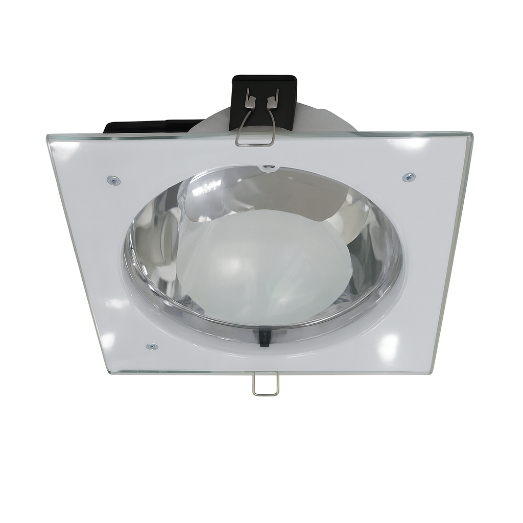 Empotrable de Ahorro 8″ C/Cristal Suspendido Cuadrada Inoxidable (2)