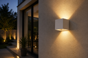 Aplique 6w 3000K cubo BLANCO 85-265V AJUSTABLE LX IP-65 Exterior (3)