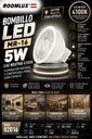 Bombillo 5W 4100k MR-16 B03520 120V 38º 400 lums ROOMLUX