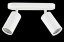 Foco suprficie GU-10 2/1 TS205S-2 WH BLANCA ACERO 220MM