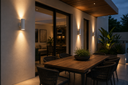 Aplique GU-10 TS10-2 Blanco IP-65 UP/Down Redondo PC EVOLIGHT