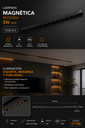 Lampara Magnética 5W 5mm TX3610-5 276*4.5*18mm 24° 48v Recesada