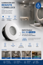 Empotrable Gu-10 TS-06 WH IP-65 92 mm (70mm) PC Blanca para Baños