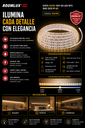 Cinta 4000K 110V 120 LED/MTS SMD 2835 IP-65 ROOMLUX B22301