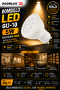 Bombillo 5W 3000k GU-10 B05520 110-130V ROOMLUX