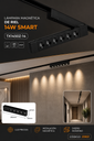 Lampara Magnética de Riel 14W SMART TX1450Z-14 292mm 24° 48v Recesada