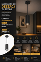 Lampara Suspendida GU-10 TS188-100x60mm NEGRA 10cm LX