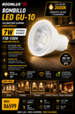 Bombillo 3000k 7w  GU-10 110-130V B05520 ROOMLUX