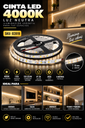 Cinta 4000k 110V 120LED/M 5MTS IP-20 2835 LX