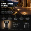 Empotrable de piso GU-10 JT-15656 MR-11 60 * 120 mm negro