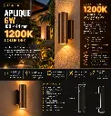 Aplique 6w 1200k JT-15502-RT DBZ 180*44 1200k Aluminio IP65 100-240V