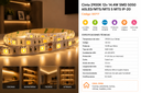 Cinta 2900K 12V 14.4W SMD 5050 60LED/MTS/MTS 5 MTS IP-20