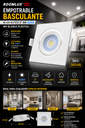 Empotrable Basculante # LED B27372 3" 5w 6000K WH Blanca Plástica ROOMLUX