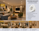Empotrable Basculante Ø LED B23770 3" 5w 3000K Blanca Plastica ROOMLUX
