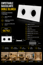 Empotrable Basculante D27440 Doble Blanca 160*80 (173*93*27) Policarbonato ROOMLUX