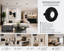 Empotrable Basculante Ø D27335 Recesada BK Negro Ø 75 mm (90*29) POLY ROOMLUX