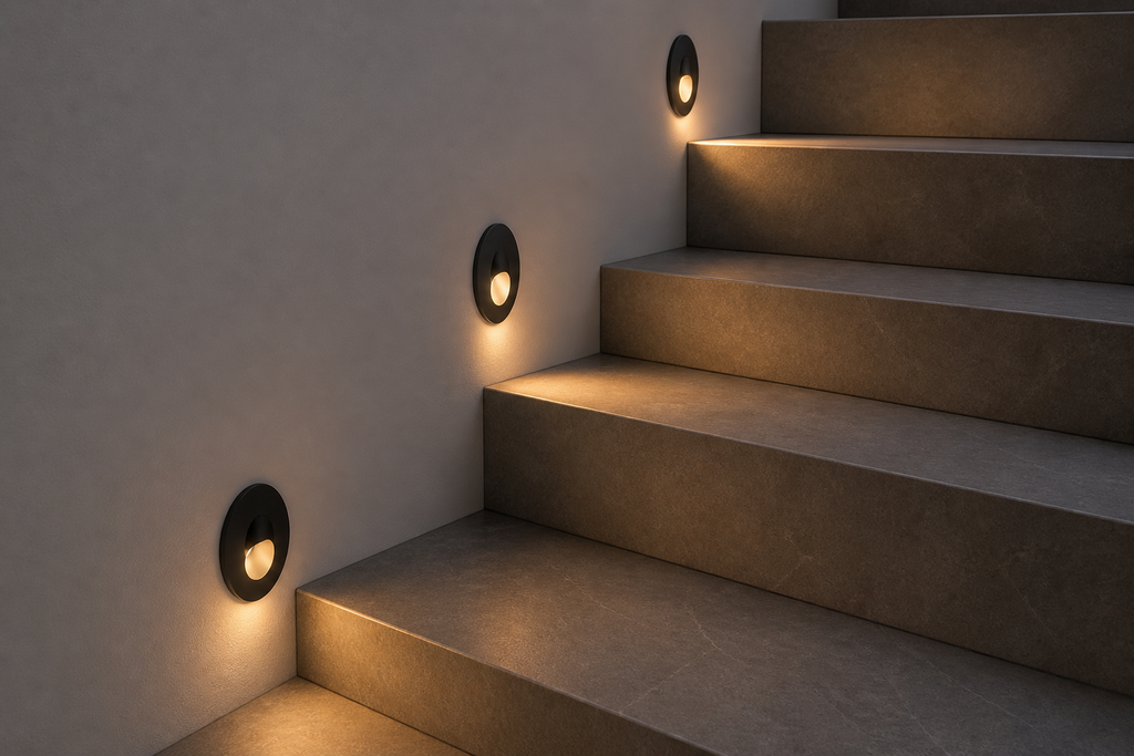 Empotrable Escalera 2W 3000K LBD3210-2 BK led 48*61.5 IP-65 85 LM Negro