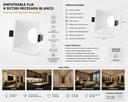 Empotrable Fija # D27385 Recesada Blanco # 85 mm (93*53) POLY ROOMLUX