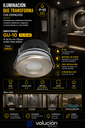 Empotrable GU-10 TS-75 SN IP-65 82 mm (70mm) Acero para Baños