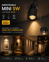 Empotrable Mini 5W 3000K LCS7240R-5 BK Negro Ø 35MM (40*59) 30° 100-240V Aluminio