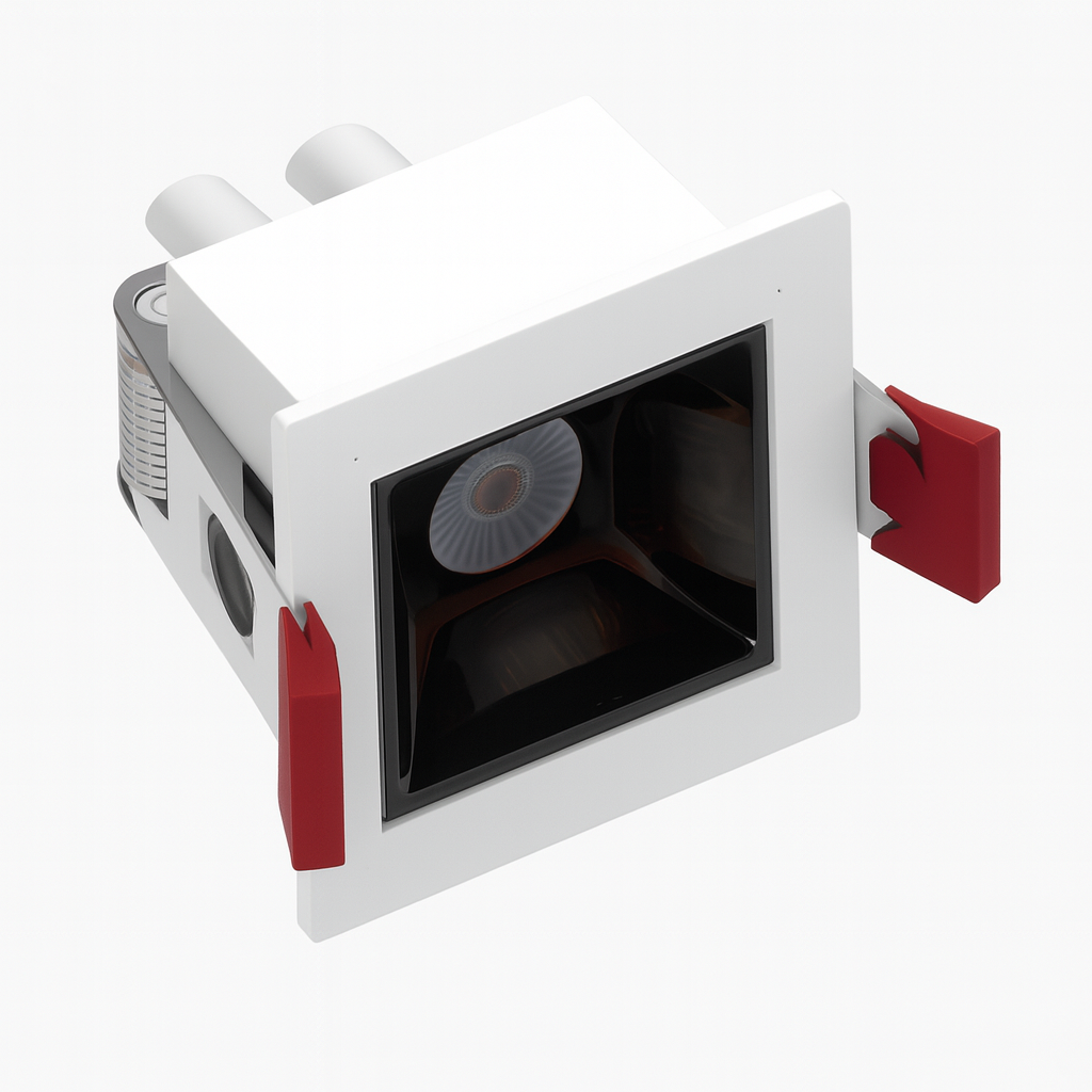 Empotrable Lineal DOTS 2W 3000K 37x37 mm Blanco/Negro 30° Lineal Recesada LZ-XD600 LED