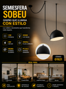 Semiesfera 12w 3000k LRX0280-12 para Correa SOBEU 200*135 PC/ALU led 48V 1000lm