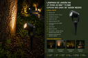 Lampara de Jardín 5W JT-15165 43 mm * 73 mm C/Puya 100-240V 38º 3000K Negro