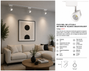 Foco Riel 5w LCT3120-5 5W 5000K 55º Blanco 350LM EVOLIGHT