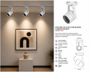 Foco Riel GU-10 CS-13 WH Blanco 2 Líneas EVOLIGHT