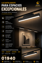Lampara Magnética de Riel 12W SMART TX1240Z-12 292mm 120º 48 v Difusor BK 700 lm