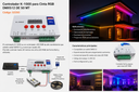 Controlador K-1000 para Cinta RGB DMX512 DE 50 MT