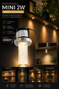 Empotrable Mini 2W 3000K L9910F-2 con Prisma EVOLIGHT