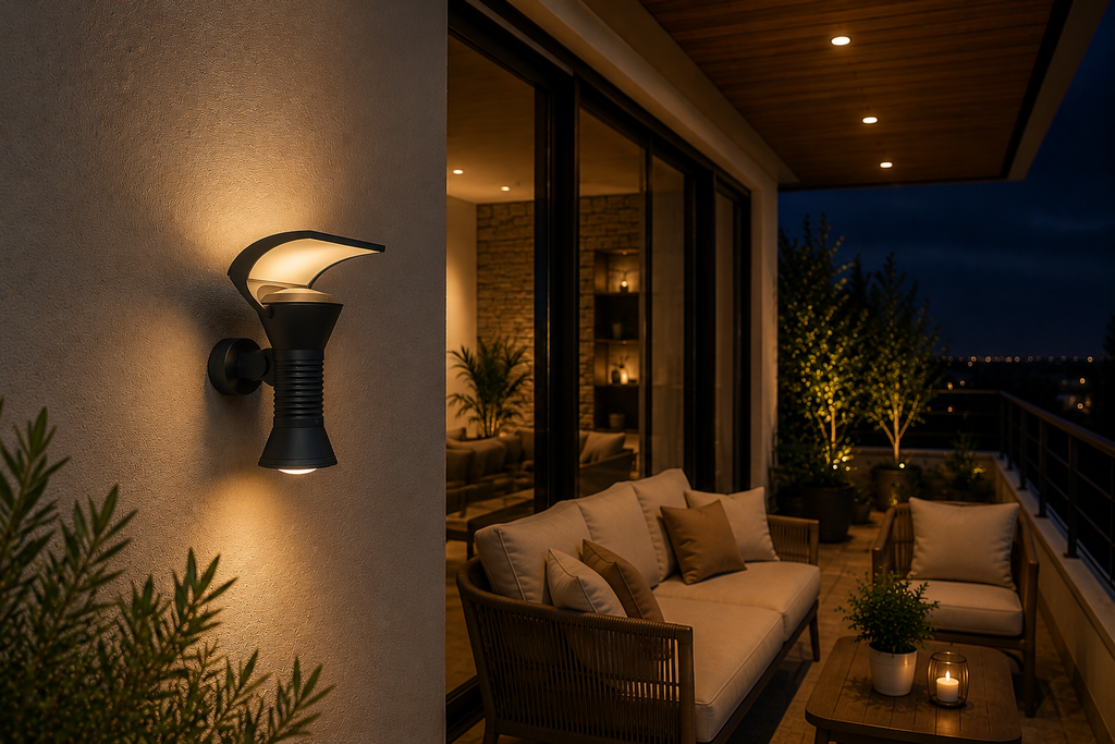 Aplique E-27 PAR 38 Exterior Luz Indirecta 2-E27 EVOLIGHT