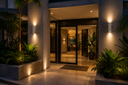 Aplique GU-10 BY-5019 Blanco 62 x 155*110 IP-65 UP-Down Redondo EVOLIGHT