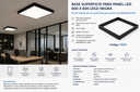 Base Superficie 600 X 600 (2X2) Negra de Panel B29751 KIT ROOM
