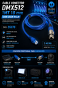 Cable Conector DMX512 1MT 10 mm CON JACK R6JR