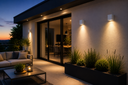 Aplique GU-10 GS53S-1 WH Down 60X155 Blanca EVOLIGHT IP-65 Aluminio