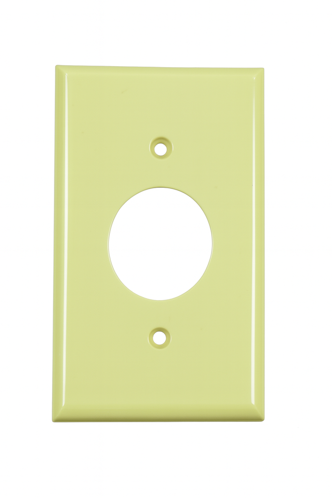 Tapa 2X4 Plástica Sencilla T/Levitón P/Tomacorriente 220V IVORY Vintage