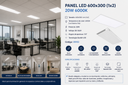 Panel 600x300 6000k 20w LZ-PB300X600 (1X2) 85-265V 120° Backlit Led
