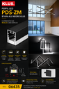 Perfil B7696 PDS-ZM ALU Negro KLUS