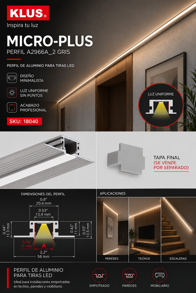 Perfil A18040N_2 KOZMA-KPL KLUS