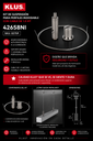 Kit de Suspensión para Perfiles Inoxidable con Cablee de 1.5 MT KLUS 42658NI